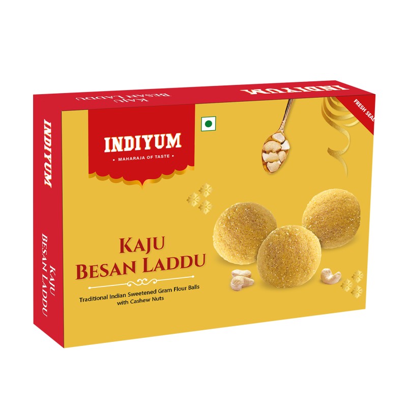 Indiyum Kaju Besan Laddu