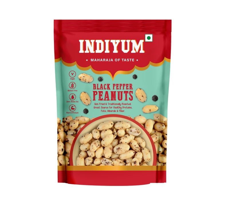 Indiyum Black Pepper Peanuts