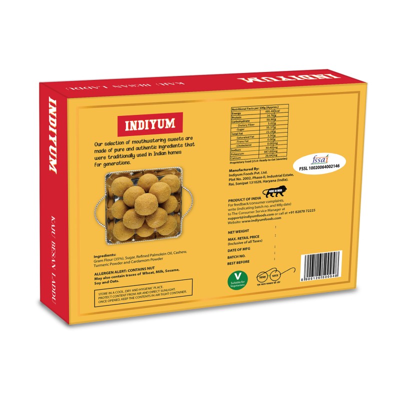 Indiyum Kaju Besan Laddu