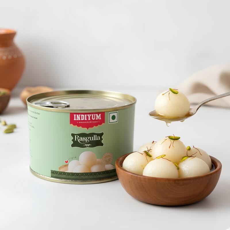 Indiyum Rasgulla 500g Tin