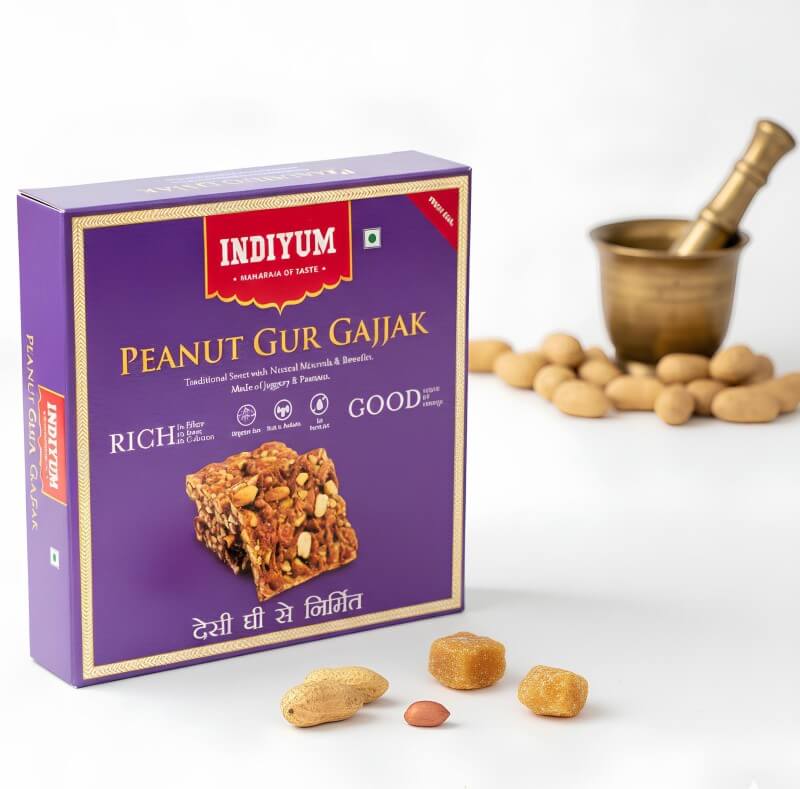 Indiyum Peanut Gur Gajjak