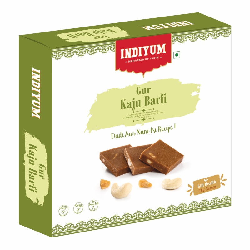 Indiyum Gur Kaju Barfi 200g