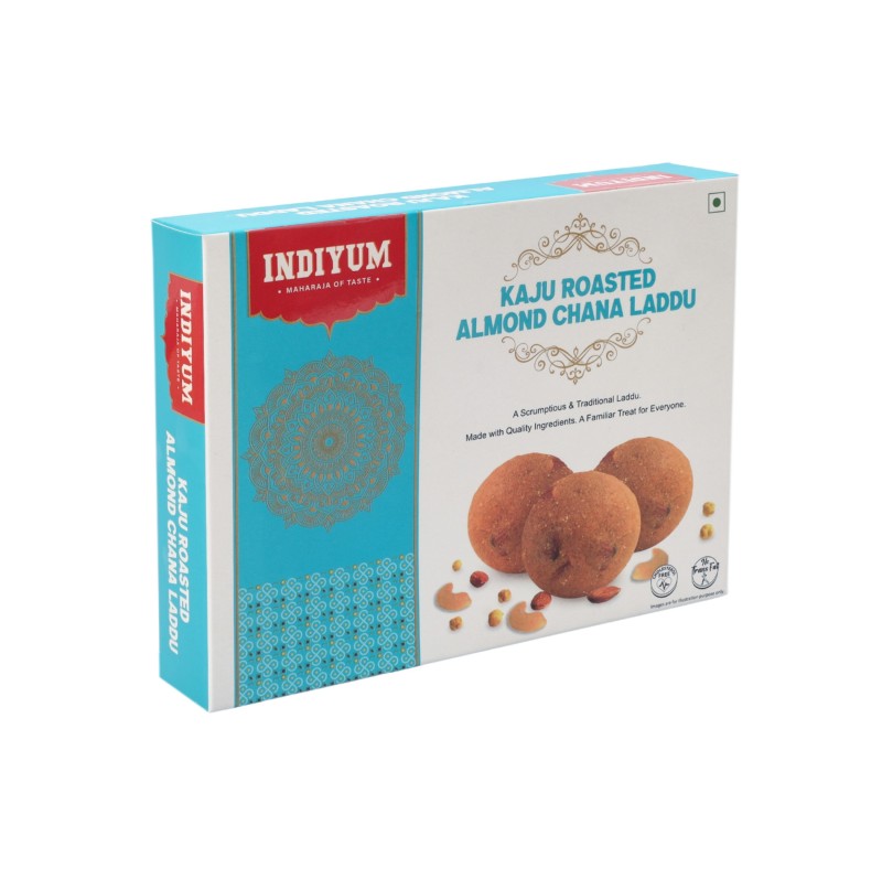 Indiyum Kaju Roasted Almond Chana Laddu