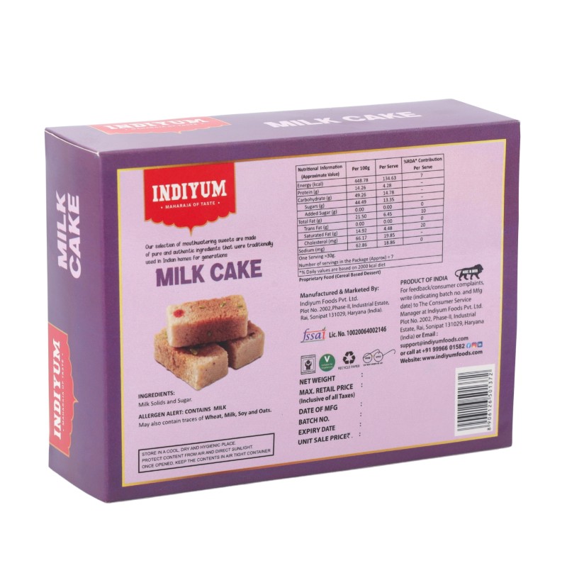 Indiyum Milk Cake