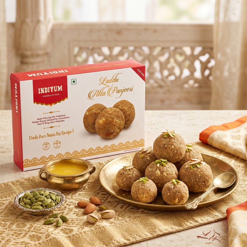 Indiyum Atta Panjeeri Laddu