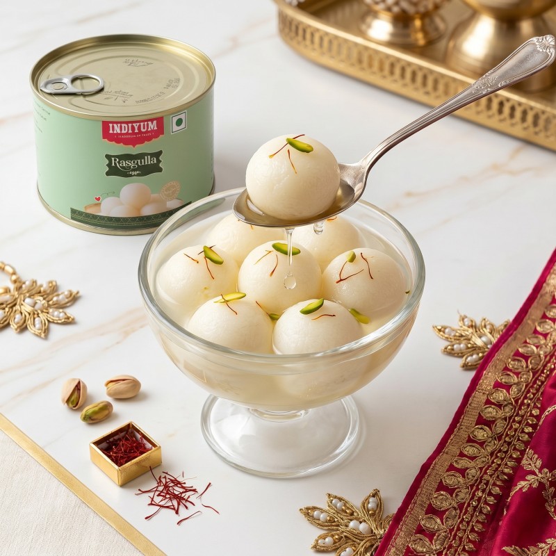 Indiyum Rasgulla 500g Tin