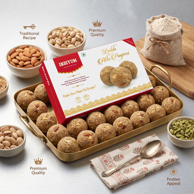 Indiyum Atta Panjeeri Laddu