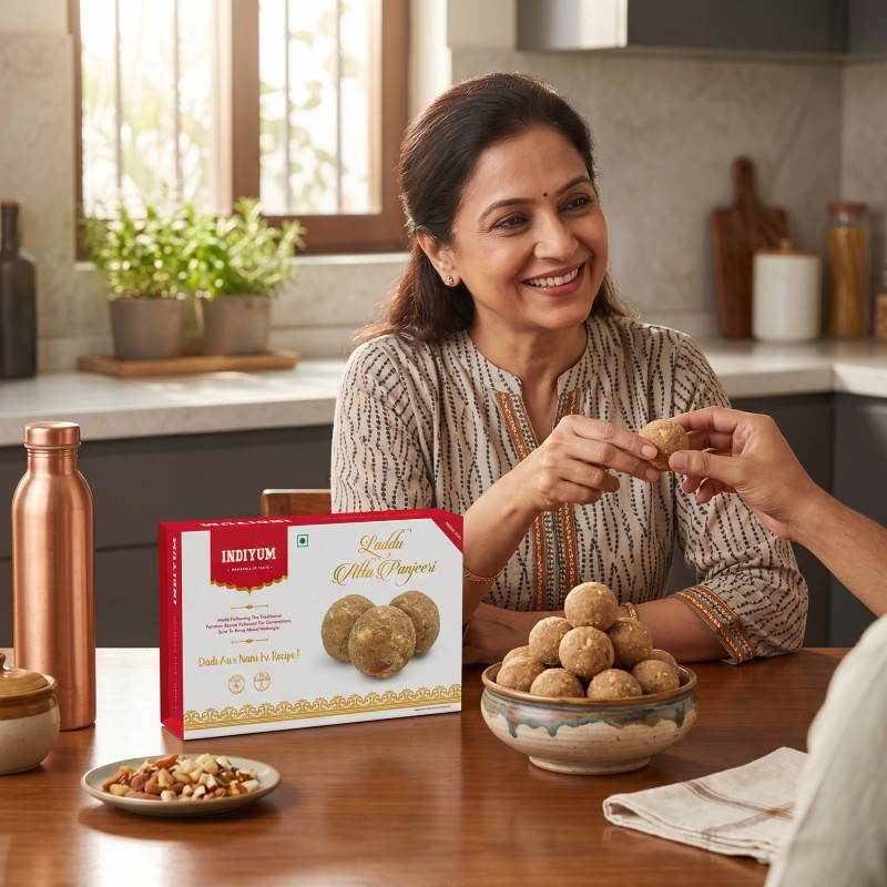 Indiyum Atta Panjeeri Laddu