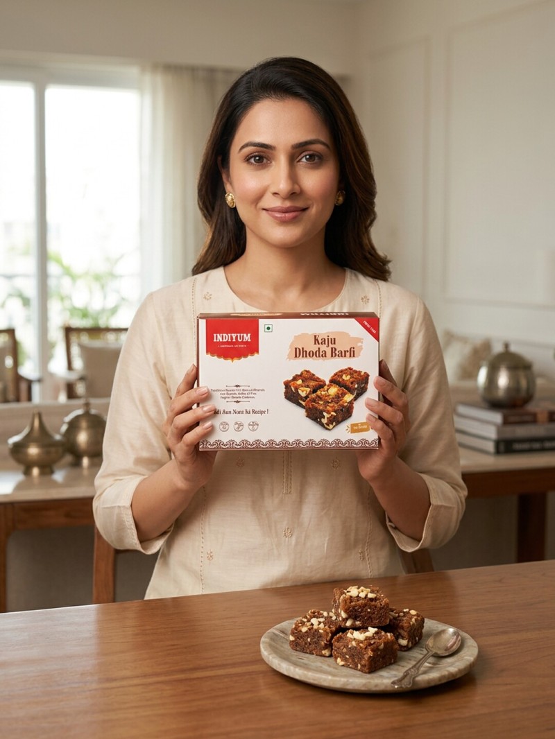 Indiyum Kaju Dodha Burfi