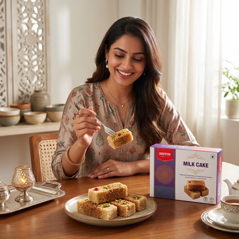 Indiyum Milk Cake