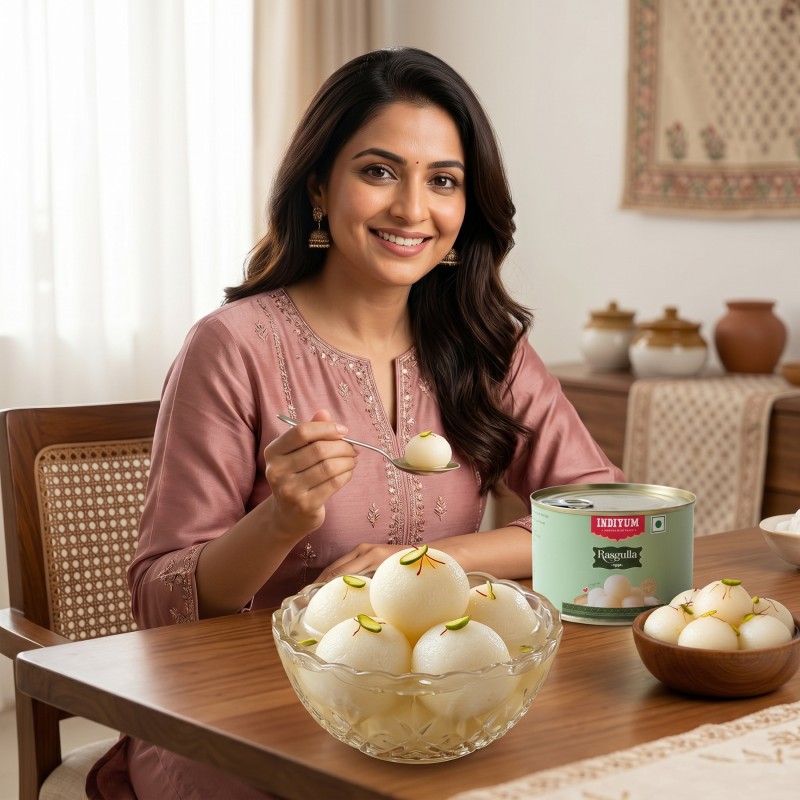 Indiyum Rasgulla 500g Tin