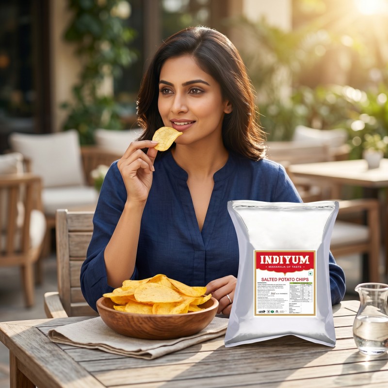Indiyum Classic Salted Potato Chips, 200g