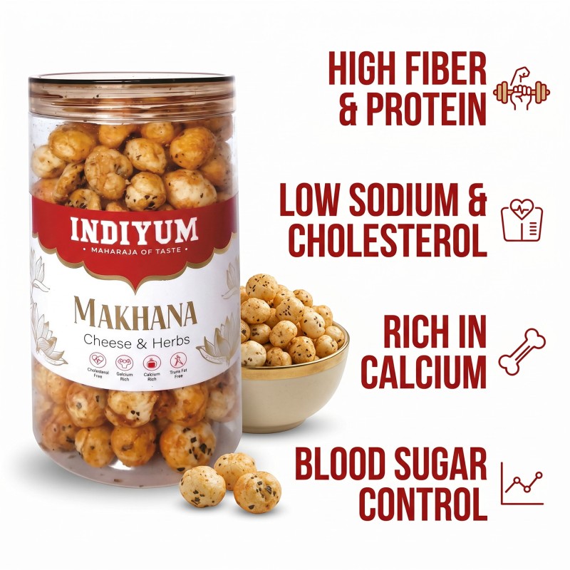Indiyum Makhana (Foxnut) Cheese & Herbs