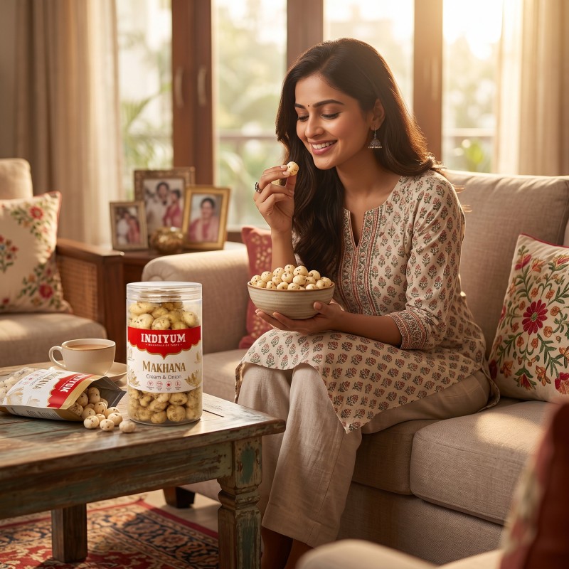 Indiyum Makhana (Foxnut) Cream & Onion