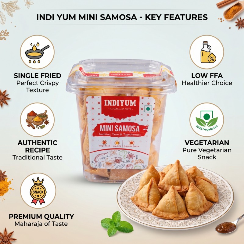 Indiyum Mini Samosa 400g