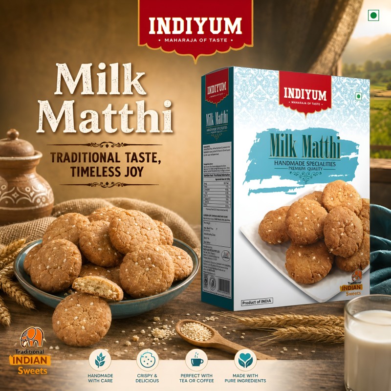 Indiyum Milk Matthi - Mild Sweet Taste